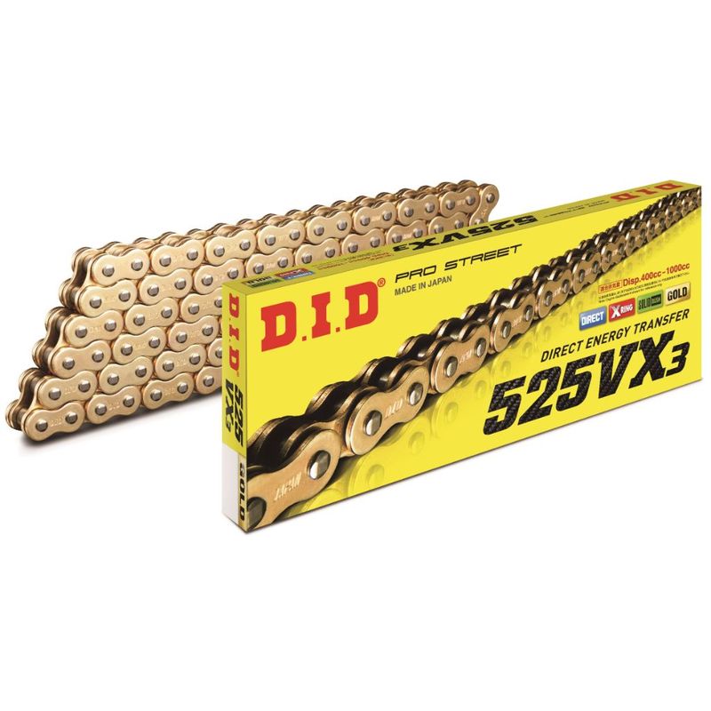 DID VX Series Chain 525VX3 Gold