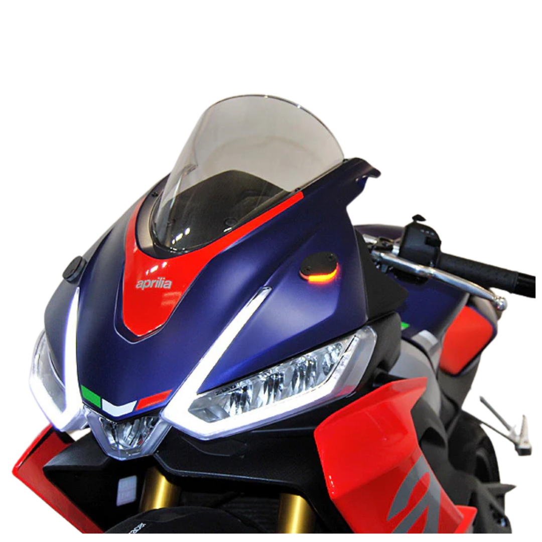 New Rage Cycles Front Signal Light and Mirror Block Off - Aprilia RS660 (2021+)