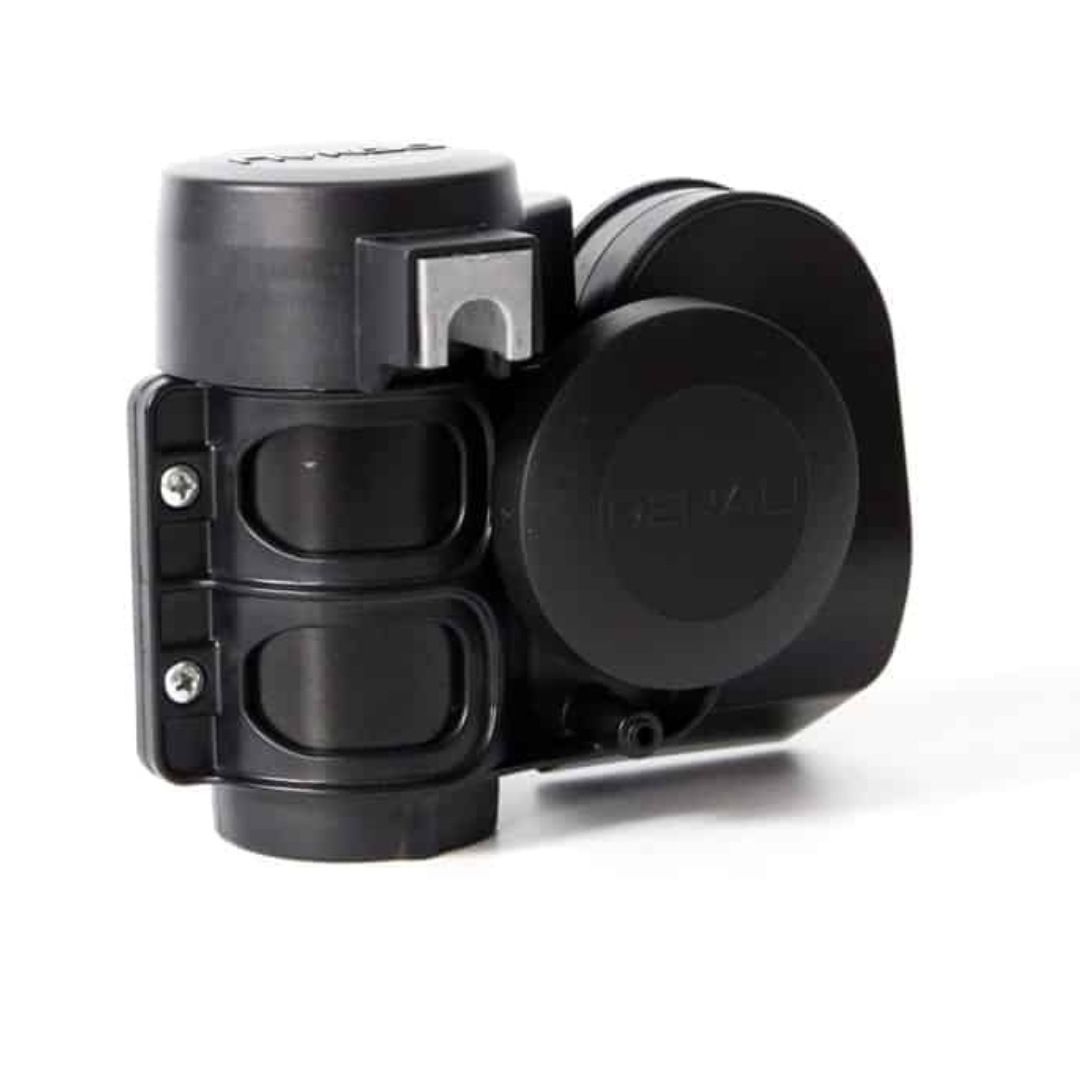 Denali SoundBomb Compact Dual-Tone Motorcycle Air Horn Kit with Harness