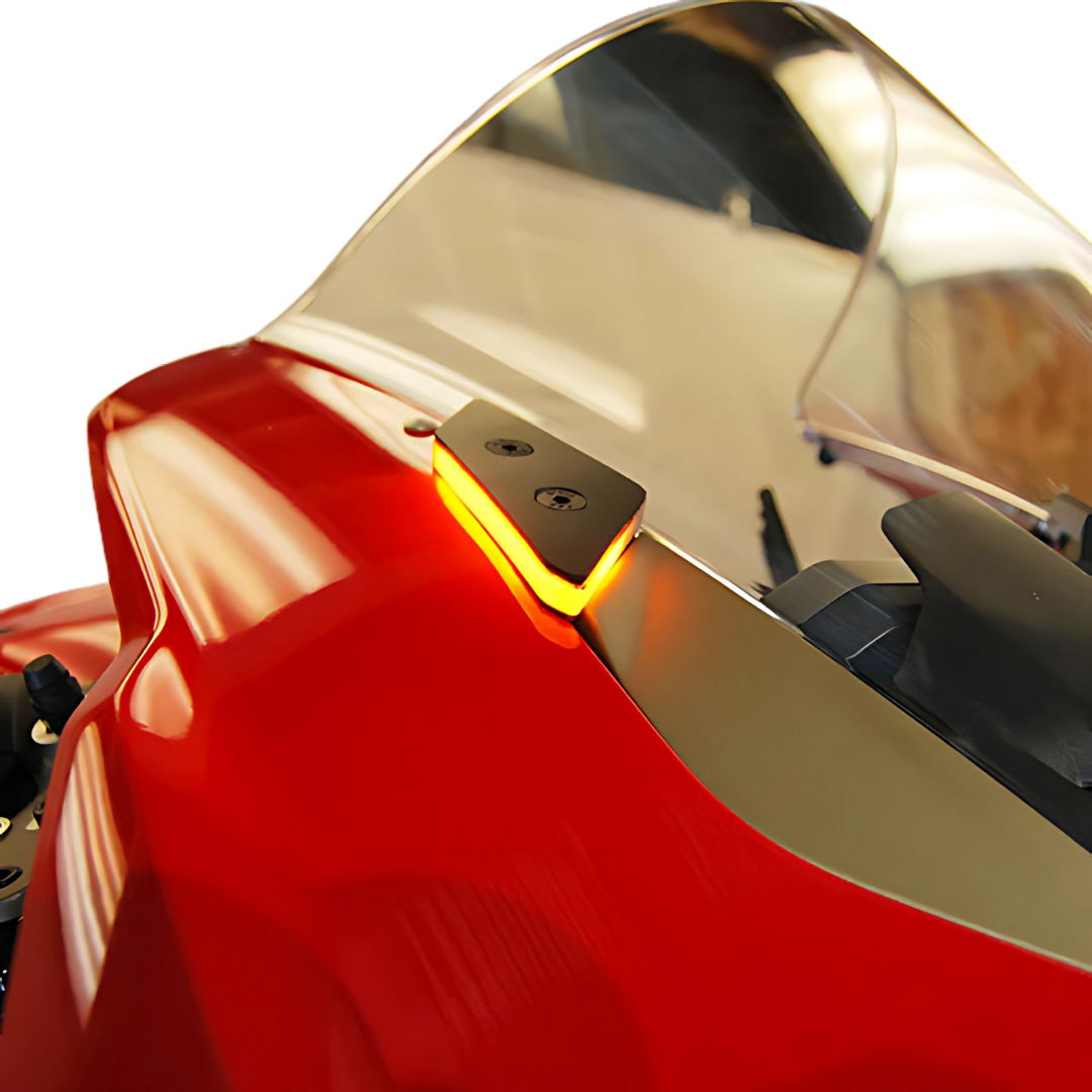New Rage Cycles Front Signal Light and Mirror Block Off - Ducati Panigale (V2/V4 2024-)