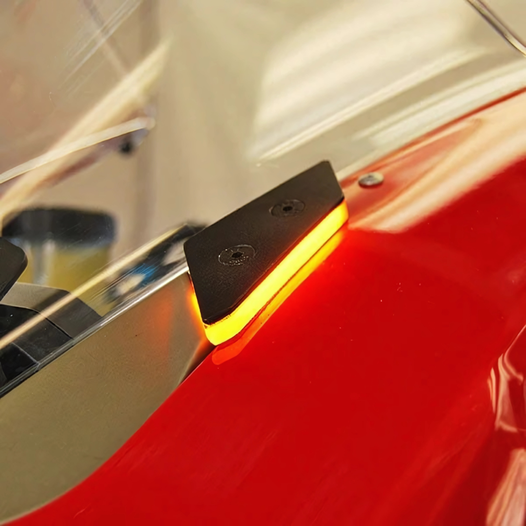 New Rage Cycles Front Signal Light and Mirror Block Off - Ducati Panigale (V2/V4 2024-)