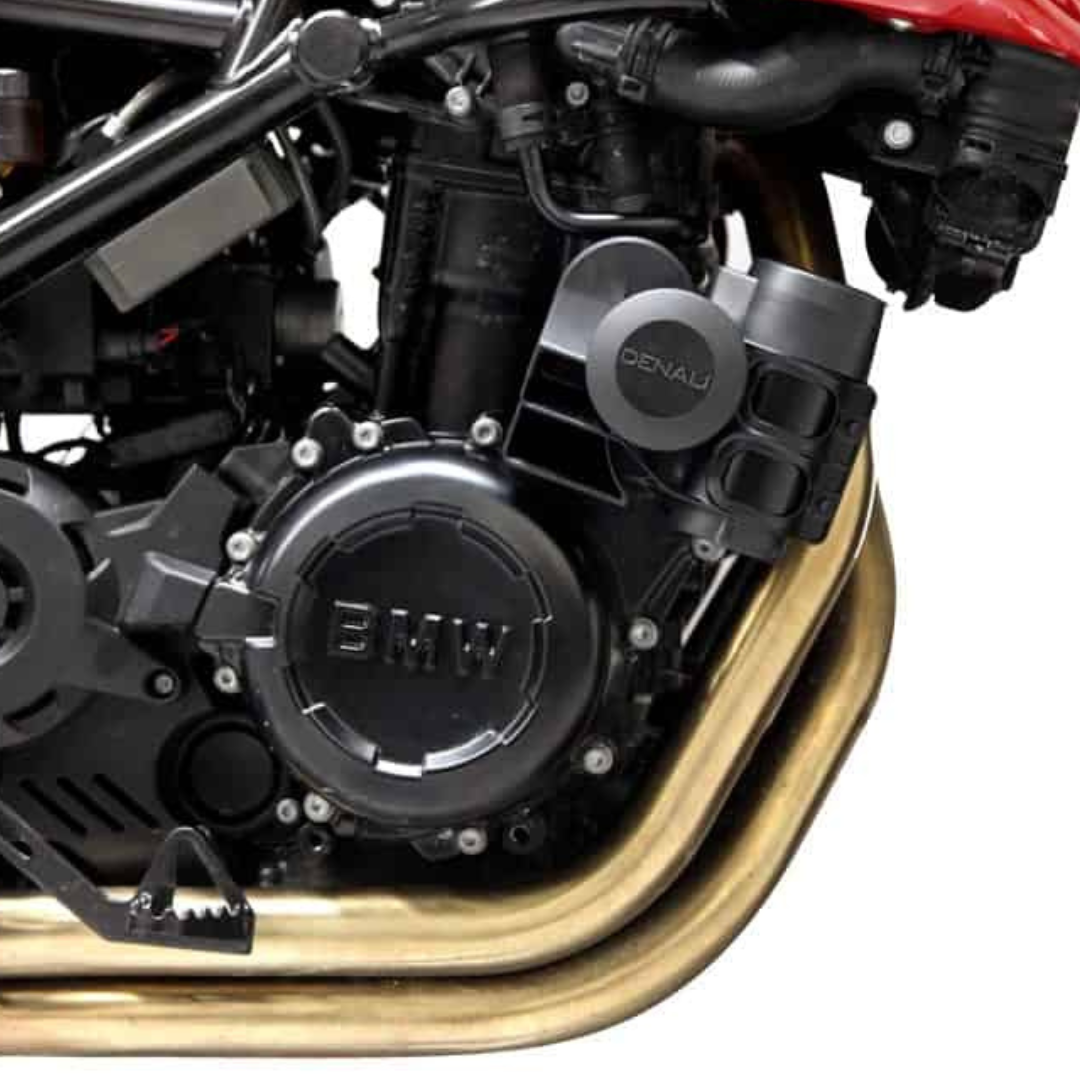Denali SoundBomb Compact Dual-Tone Motorcycle Air Horn Kit with Harness