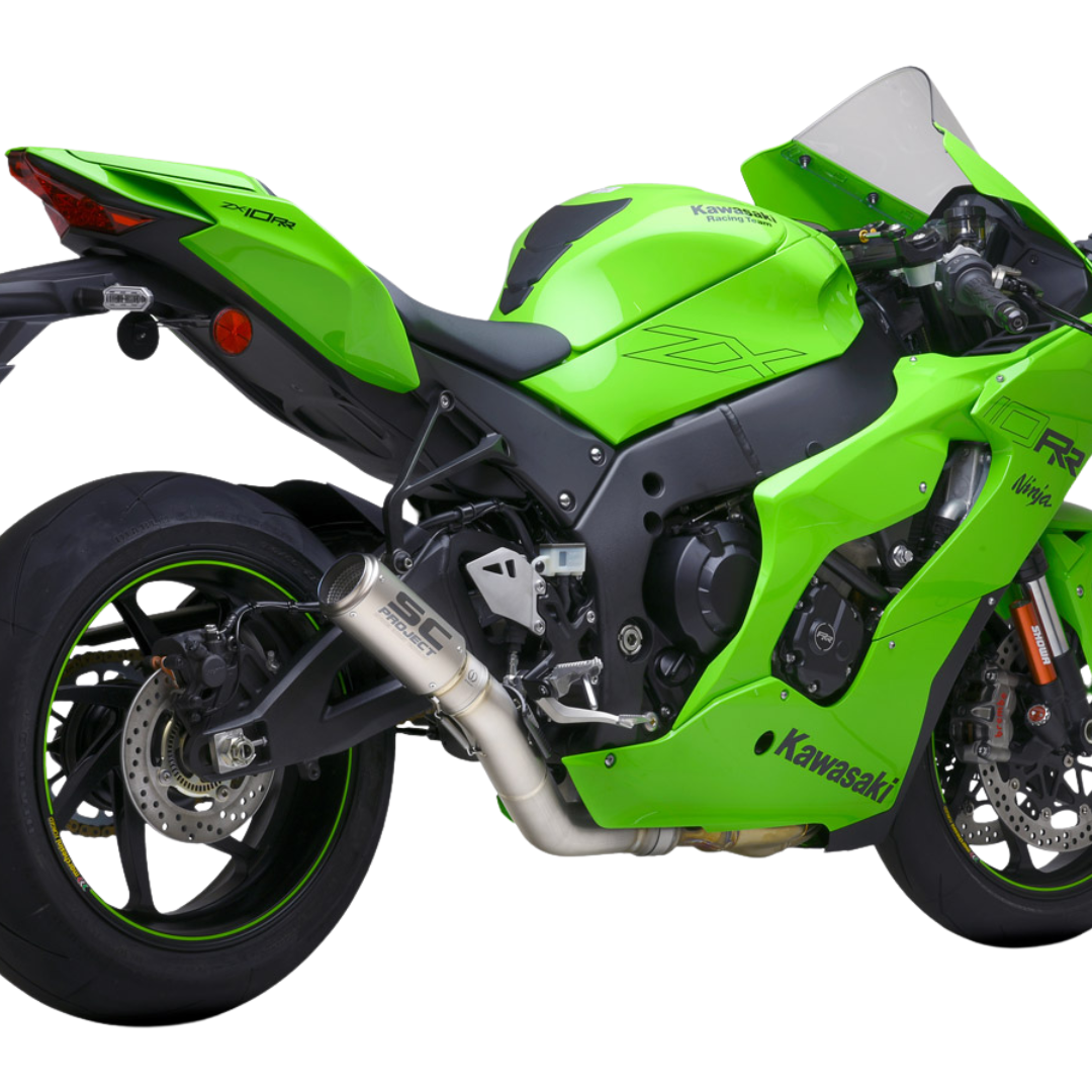 SC Project Titanium Slip-On with Cat Delete - Kawasaki ZX10R (2021+)