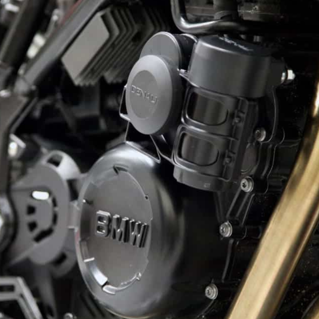 Denali SoundBomb Compact Dual-Tone Motorcycle Air Horn Kit with Harness