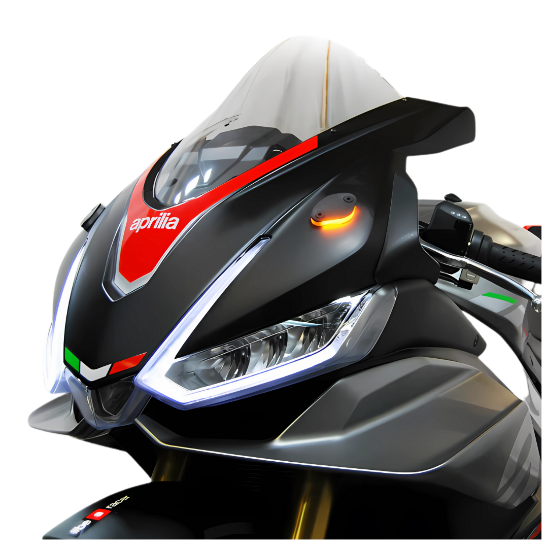 New Rage Cycles Front Signal and Mirror Block Off - Aprilia RSV4 (2021+)