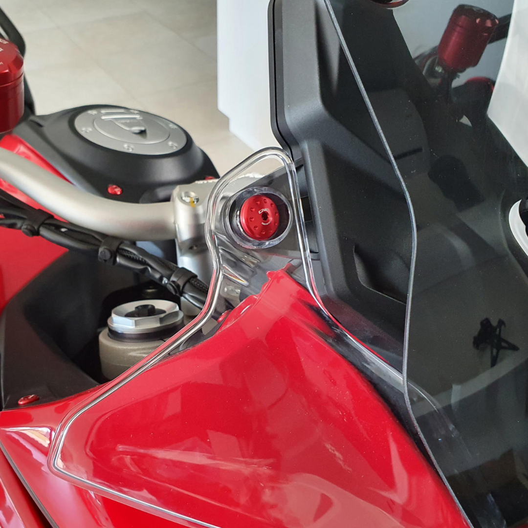 CNC Racing Air Deflector Bolt Kit | Red Ducati Multistrada V4
