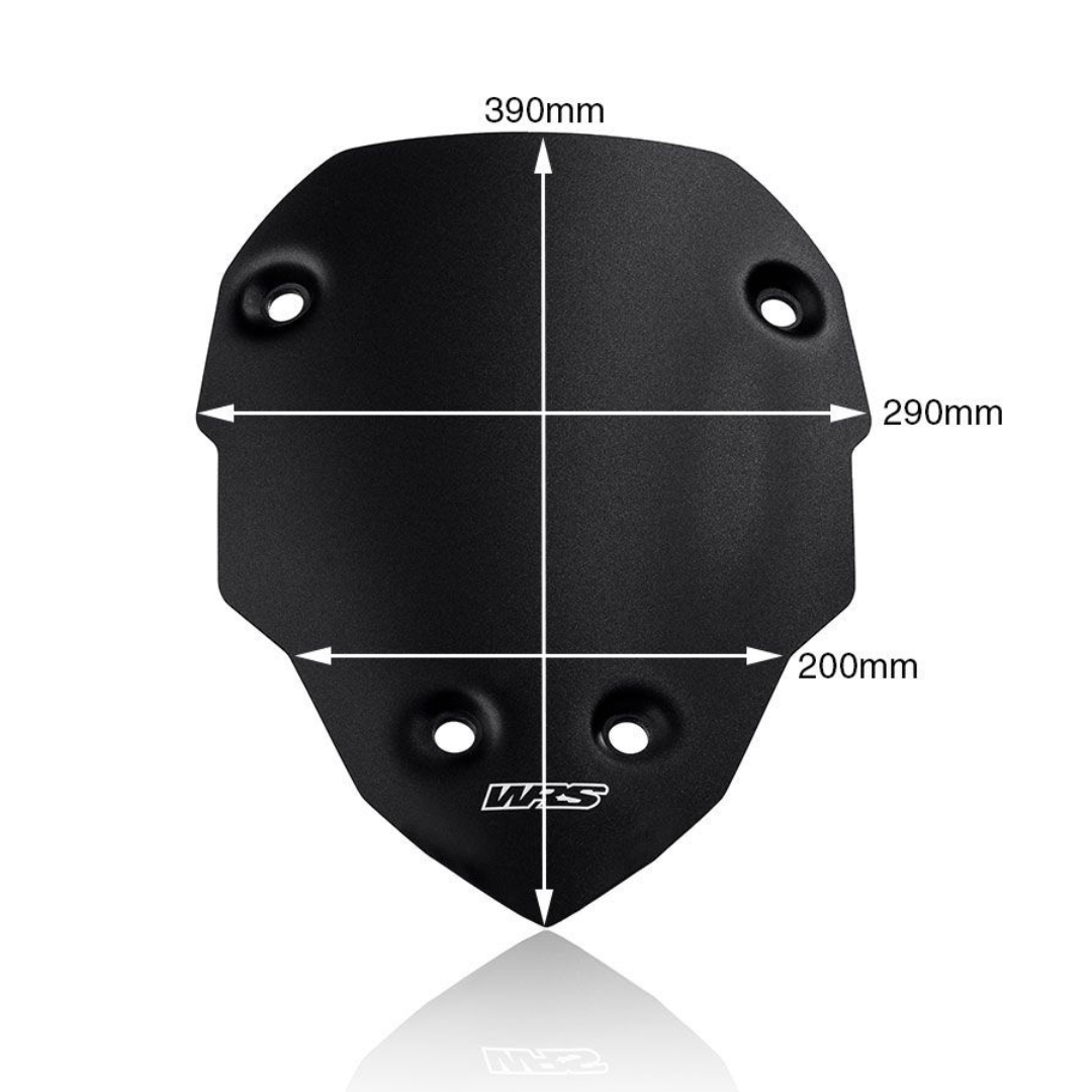WRS Sport Windscreen & Wind Deflector Matte Black Ducati Multistrada V4
