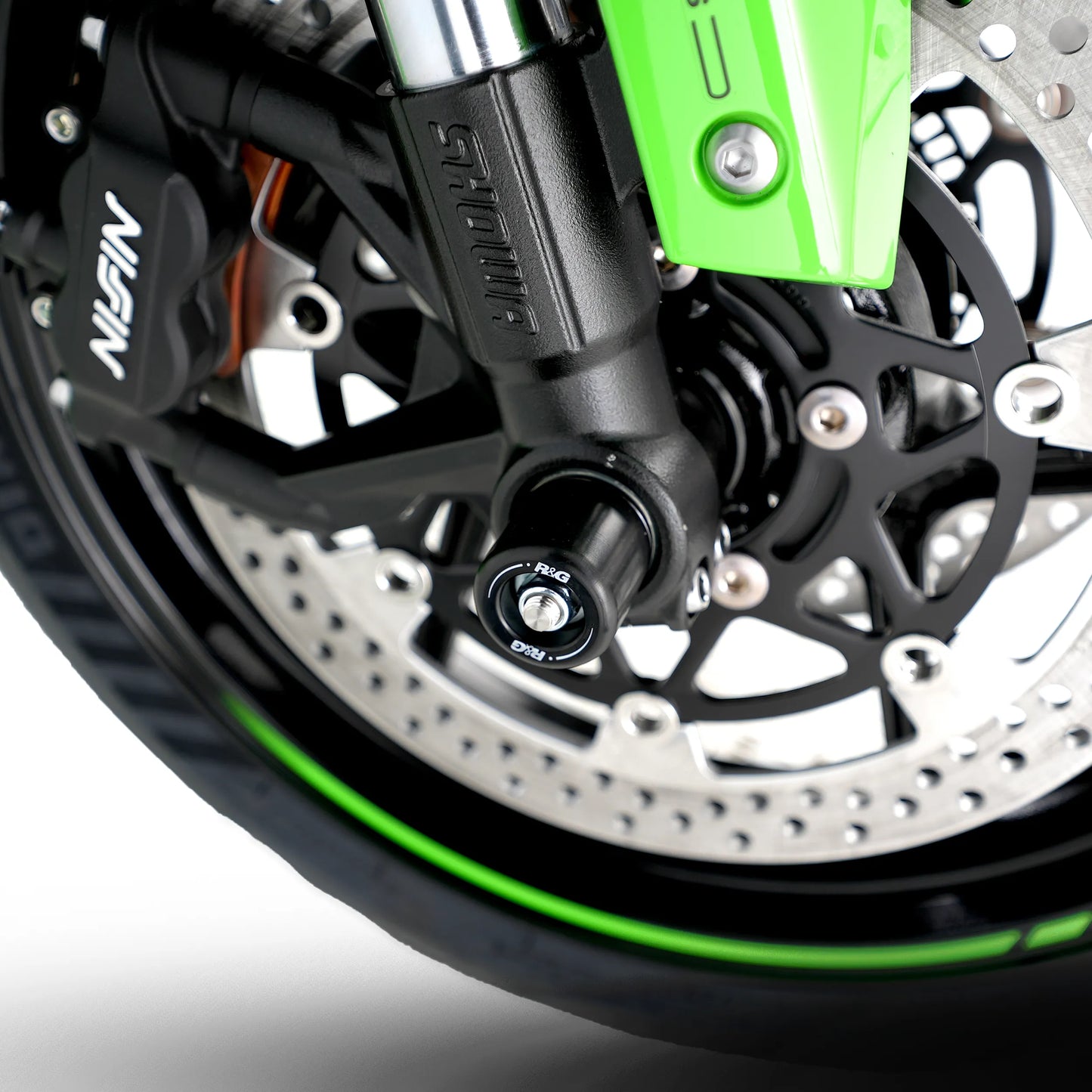 R&G Front Axle Sliders - Kawasaki ZX6R (2019+)