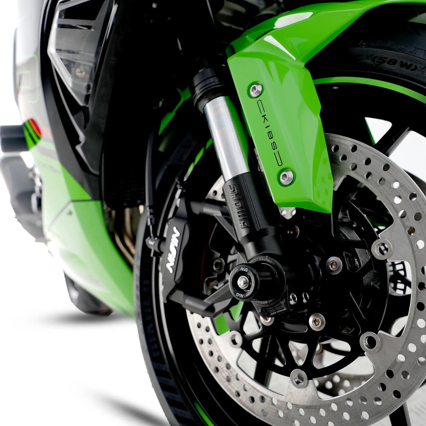 R&G Front Axle Sliders - Kawasaki ZX6R (2019+)
