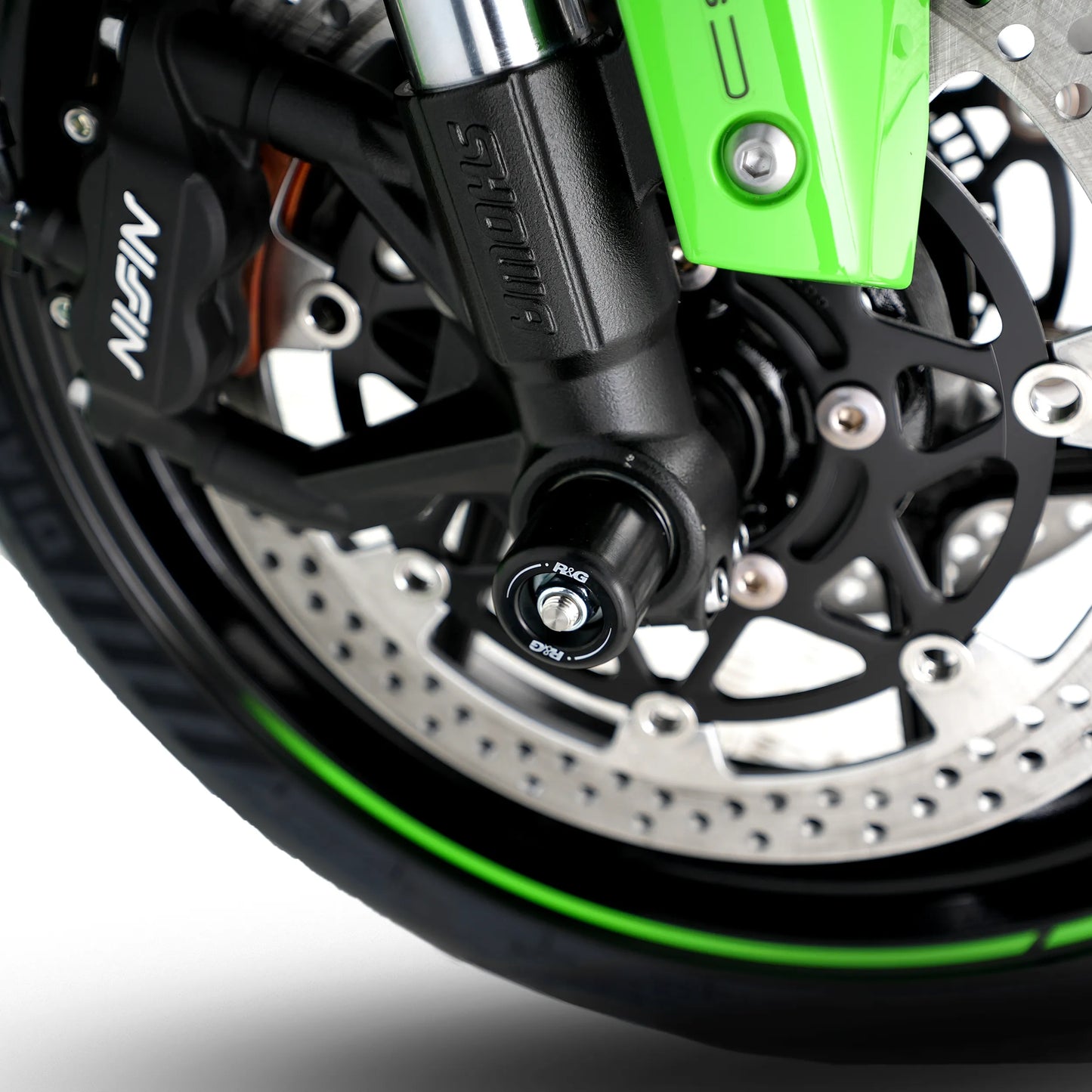 R&G Front Axle Sliders - Kawasaki ZX6R (2019+)