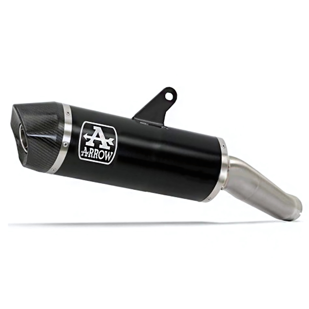 Arrow Stainless Race-Tech Black Slip-On - BMW S1000XR (2020+)