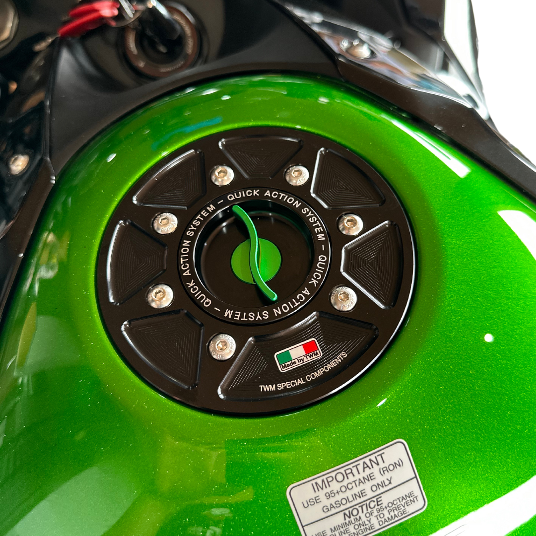 TWM Aluminum Quick Release Gas Cap Kawasaki TKPR.04