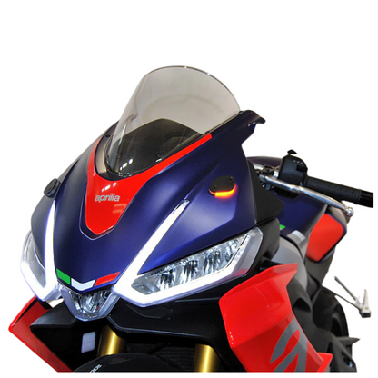 New Rage Cycles Front Signal Light and Mirror Block Off - Aprilia RS660 (2021+)