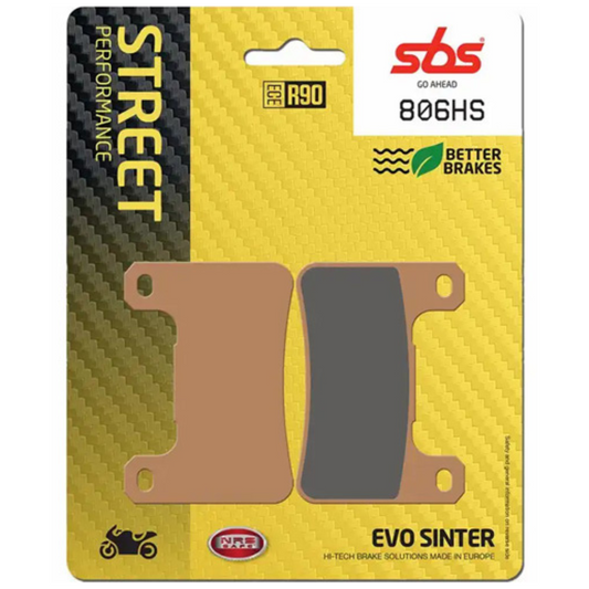 SBS Brake Pads Front Sintered Street Excel 806HS