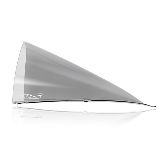 WRS Race High Windscreen Light Smoke - Aprilia RS660
