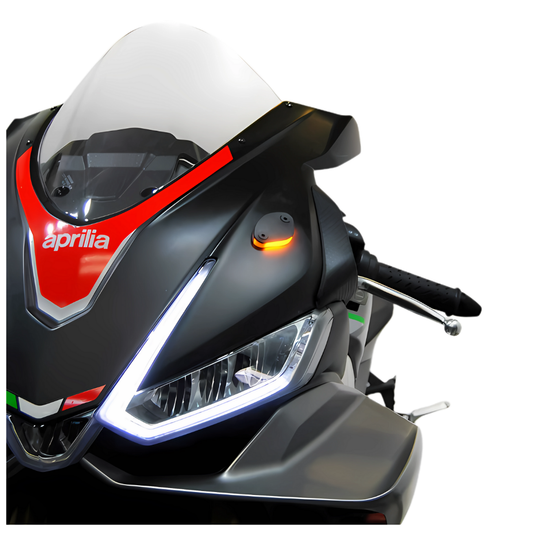 New Rage Cycles Front Signal and Mirror Block Off - Aprilia RSV4 (2021+)