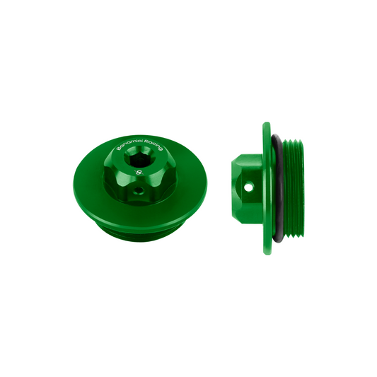Bonamici Oil Filler Cap Green - Kawasaki ZX10R, ZX6R, ZH2