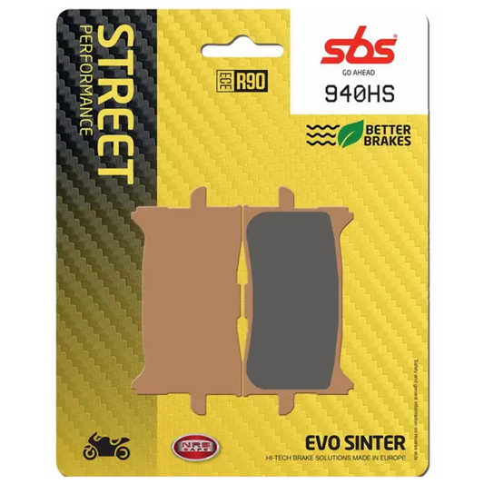 SBS Brake Pads Front Sintered Street Excel 940HS