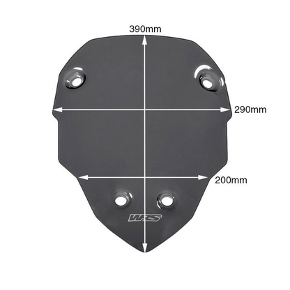 WRS Sport Windscreen & Wind Deflector Smoke Ducati Multistrada V4