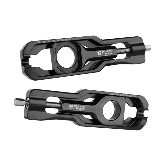 Bonamici Chain Adjusters Black - Kawasaki ZX6R