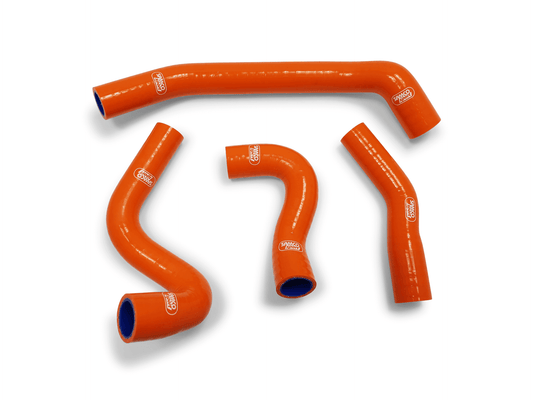 Samco Radiator Hoses Orange and Clamps - KTM Duke 390 (2017+)