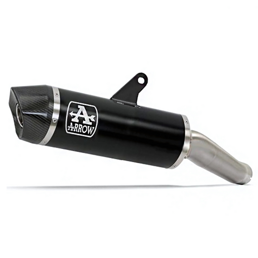 Arrow Stainless Race-Tech Black Slip-On - BMW S1000XR (2020+)
