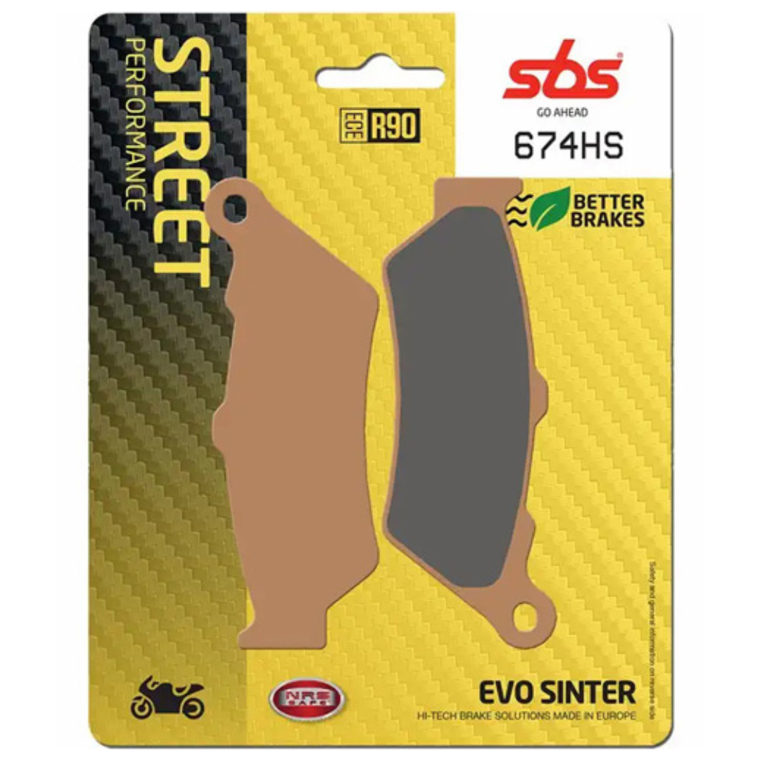 SBS Brake Pads Front Sintered Street Excel 674HS